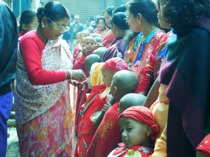 Tibetan Buddhist in Nepal.